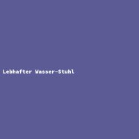 Lebhafter Wasser-Stuhl