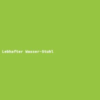 Lebhafter Wasser-Stuhl
