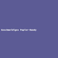 Geschmeidiges Papier-Handy